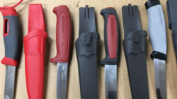 Assortment of Carbon Steel Survival Knife
